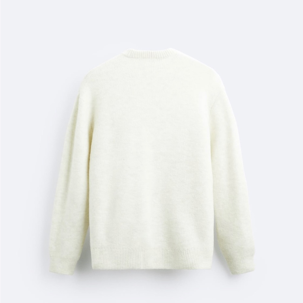 White Zara sweater